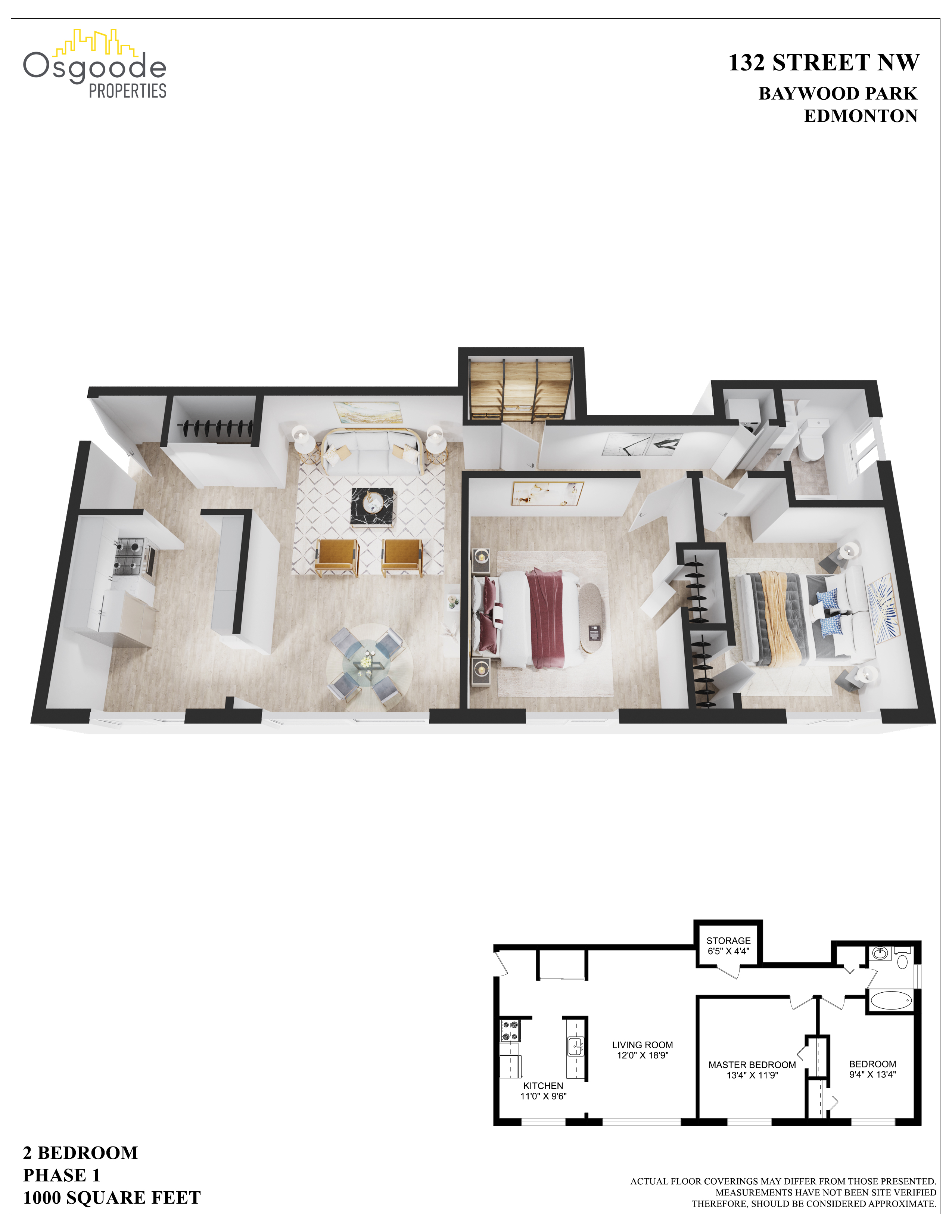 Appartement 2 Chambres a louer à Edmonton a Baywood Park - Plan 01 - PagesDesLocataires – L407523