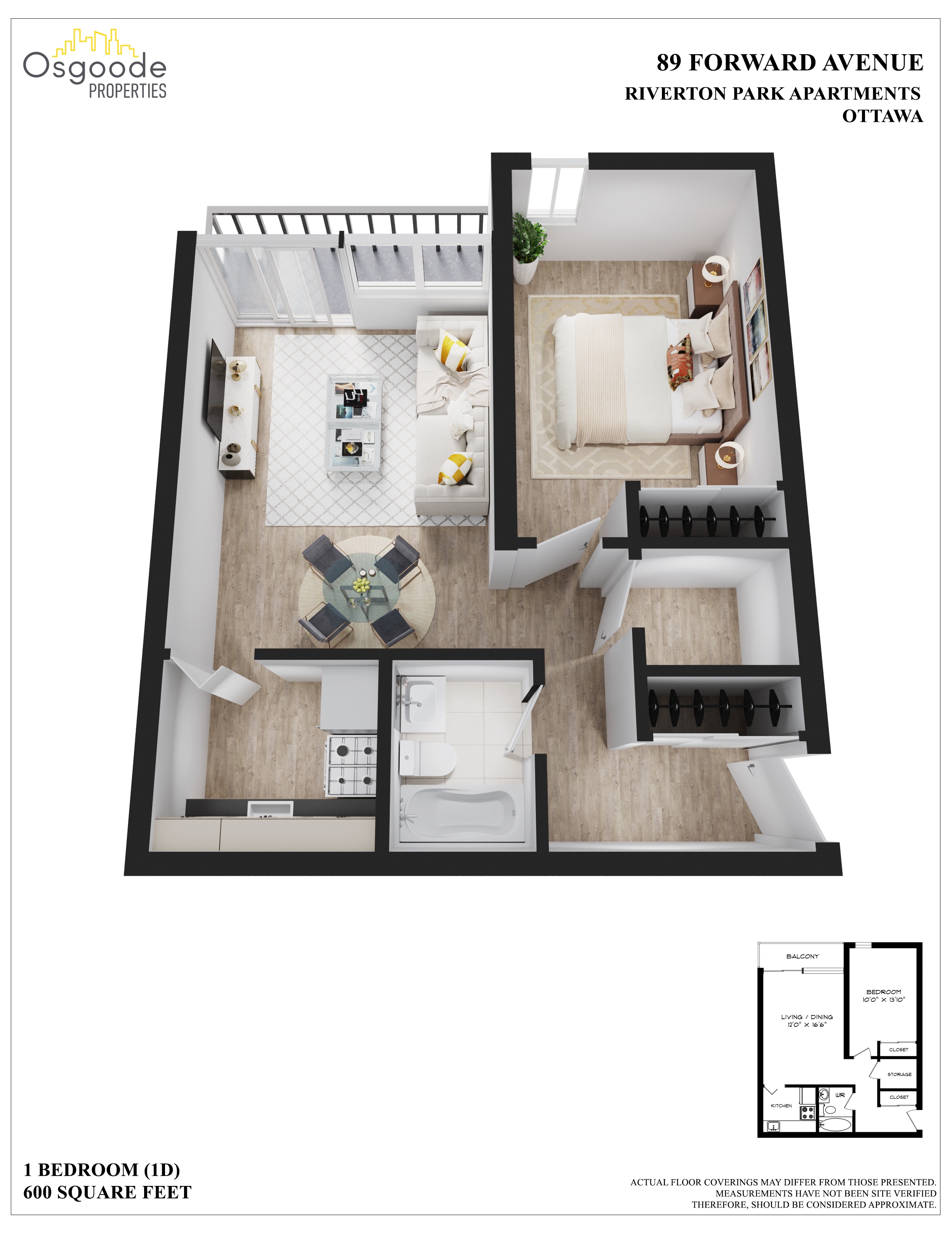 Appartement 1 Chambre a louer à Ottawa a Riverton Park - Plan 01 - PagesDesLocataires – L405779