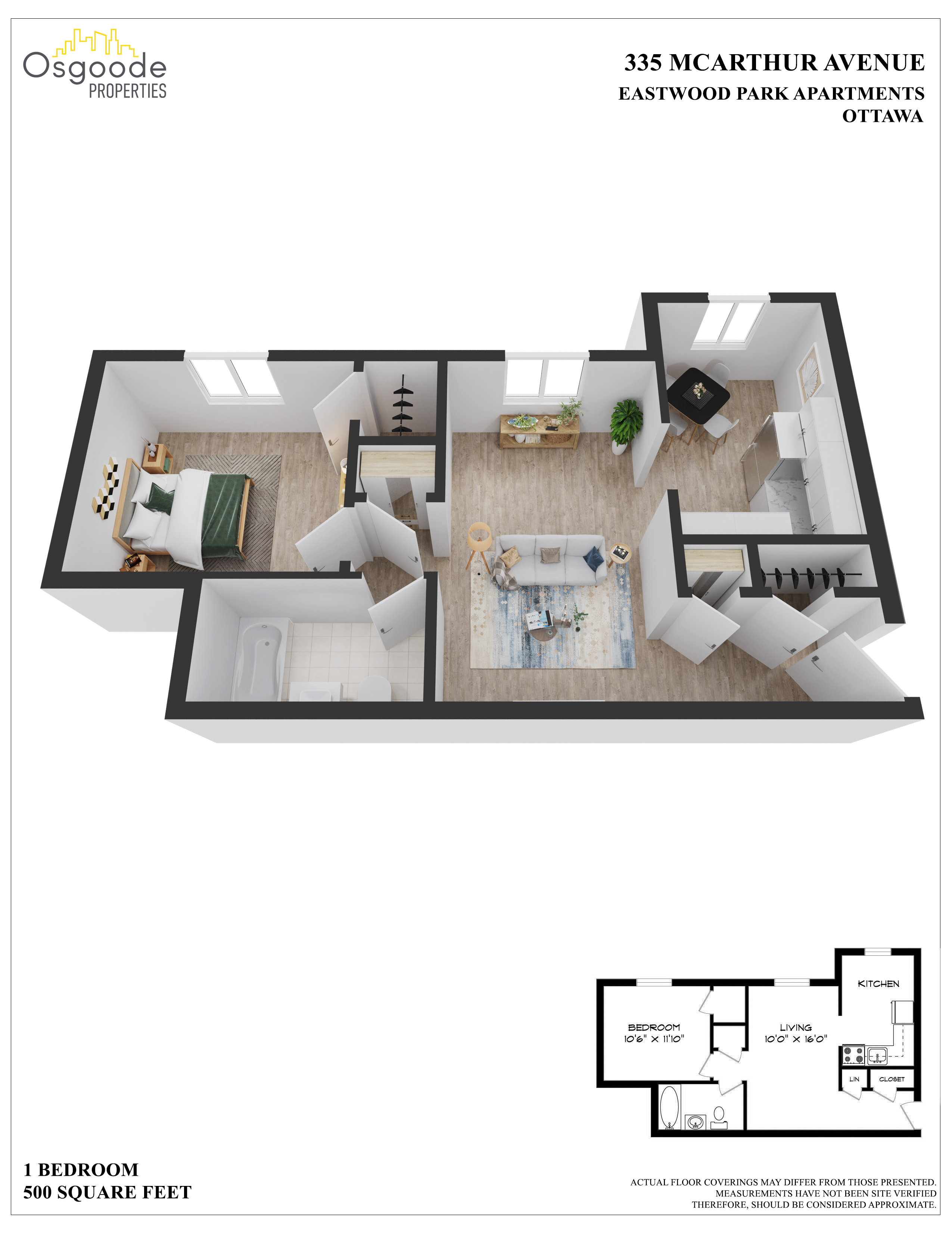 Appartement 1 Chambre a louer à Vanier ON a Eastwood Park - Plan 01 - PagesDesLocataires – L403499