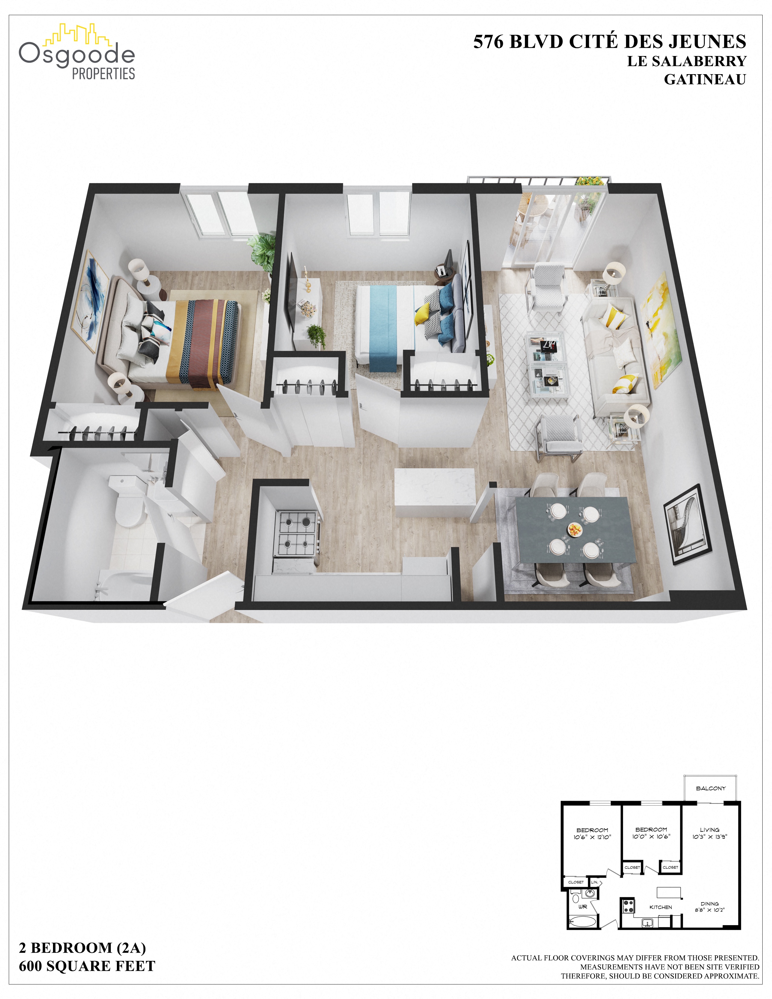 Appartement 2 Chambres a louer à Gatineau-Hull a Salaberry - Plan 01 - PagesDesLocataires – L402852