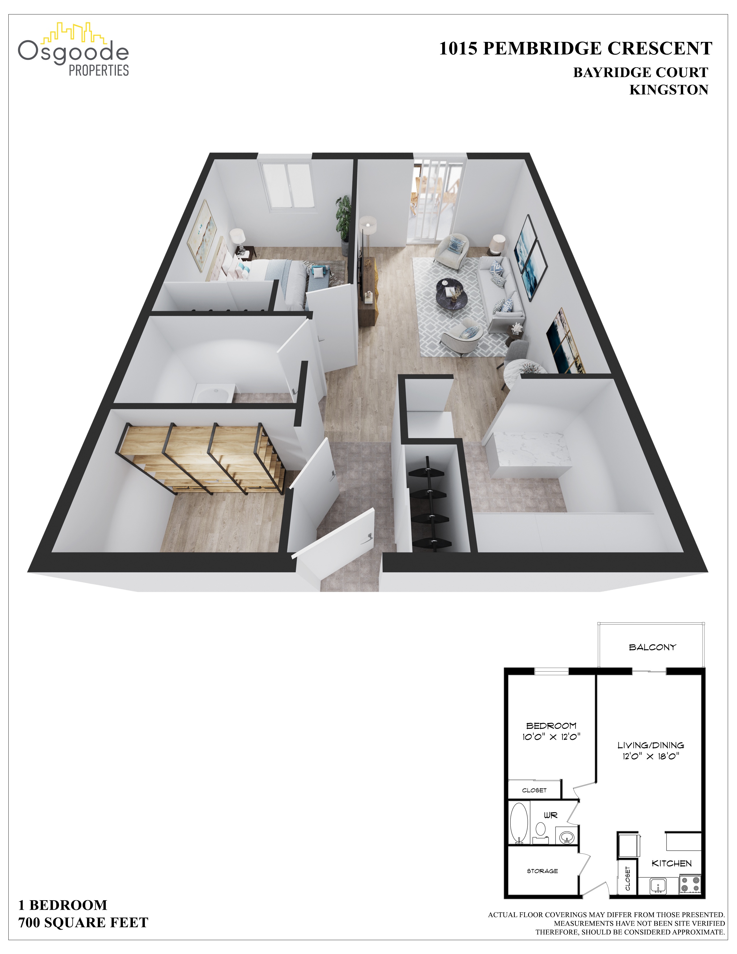 Appartement 1 Chambre a louer à Kingston a Bayridge Court - Plan 01 - PagesDesLocataires – L414555