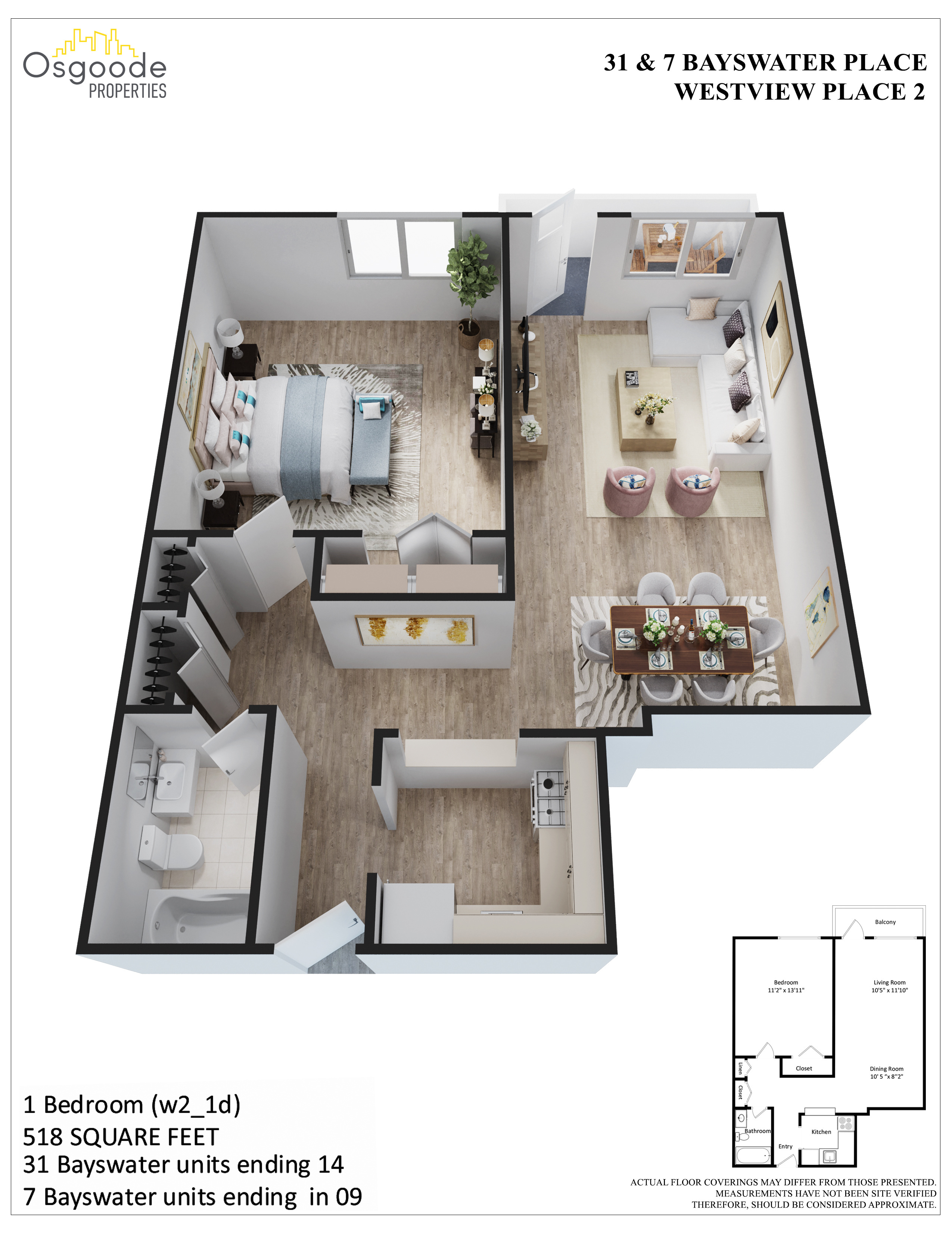 Appartement 1 Chambre a louer à Kingston a Westview Place - Plan 01 - PagesDesLocataires – L407867