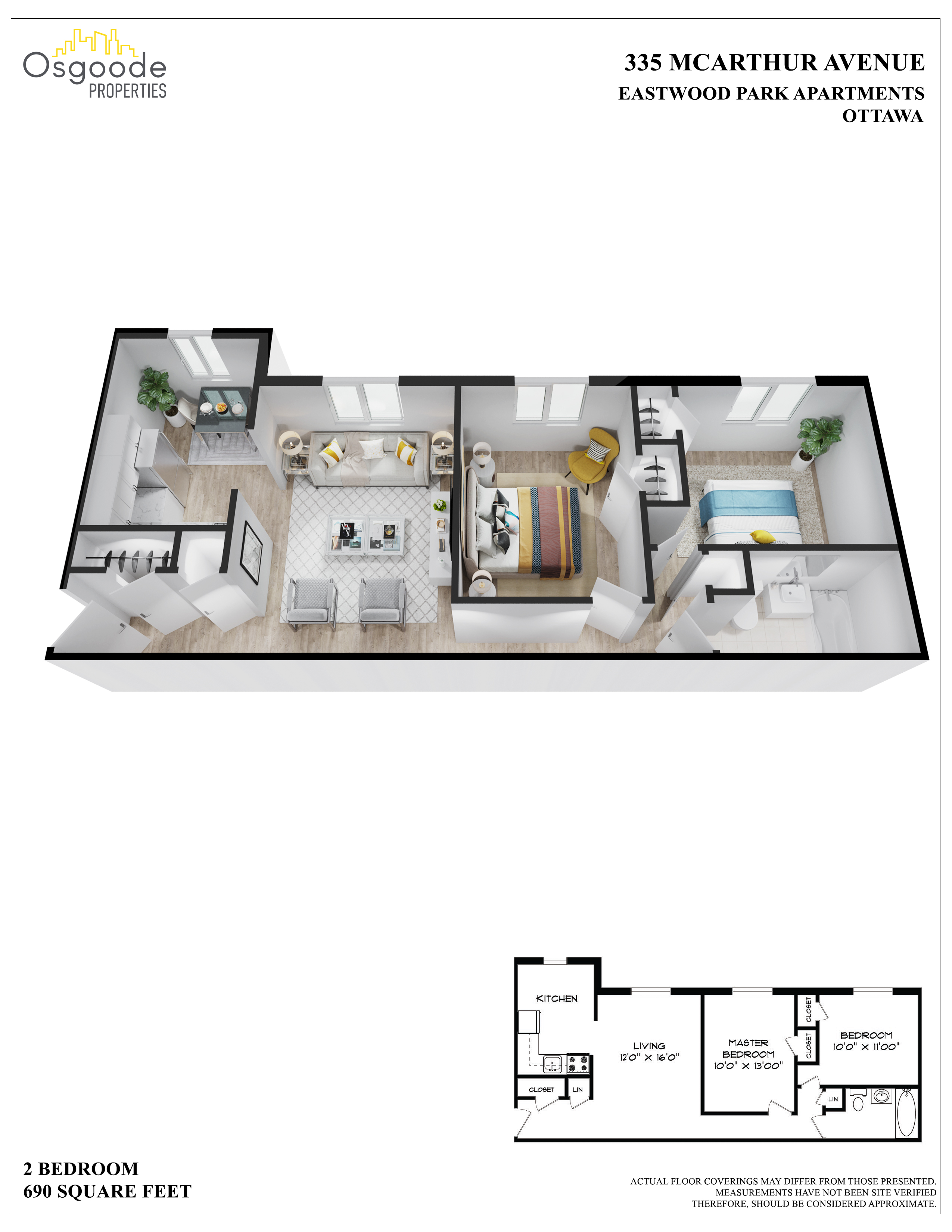 Appartement 2 Chambres a louer à Vanier ON a Eastwood Park - Plan 01 - PagesDesLocataires – L401991